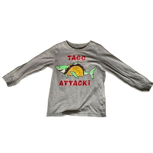 “Taco Attack” Boy’s Long-sleeve T-shirt sz:7 - Picture 1 of 7